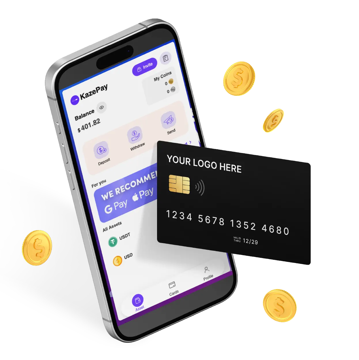KazePay White Label Crypto Card - Your Brands Your Card