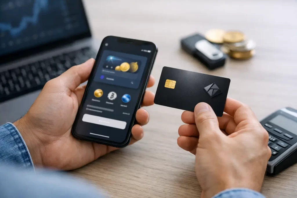 Crypto Card Onboarding Flow for First-Time Users